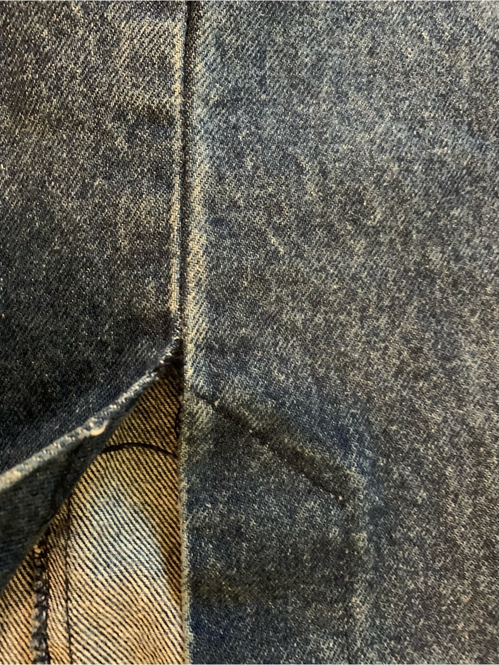 VTG Blue Denim Yoke Midi Skirt - Made in USA - Small - Picture 10 of 12